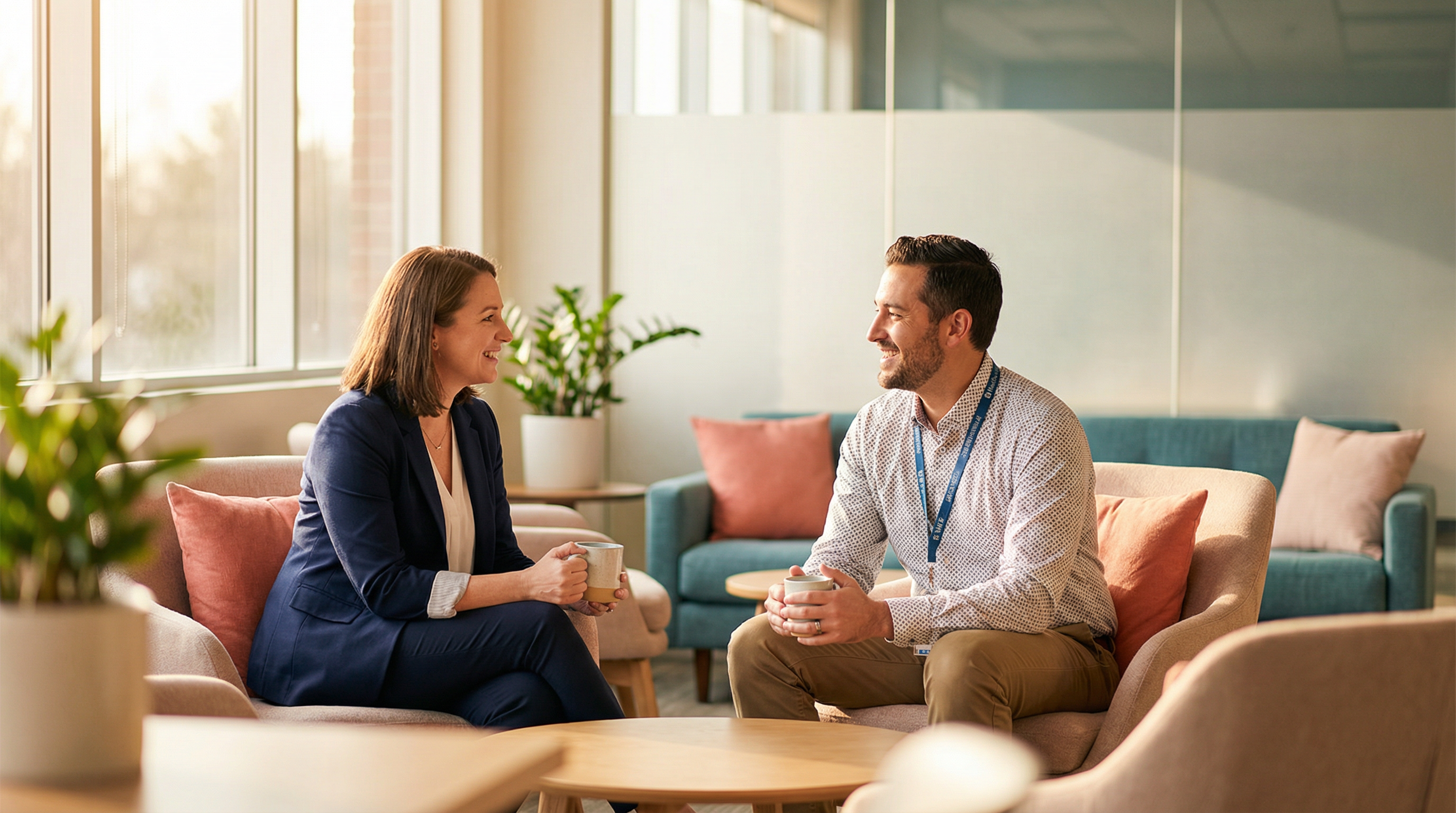 Gesprek in zorgomgeving